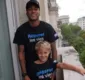 
                  Neymar celebra dia das crianças em clique fofo com David Lucca