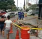
                  Problema em tubulação da Embasa abre buraco no bairro da Calçada