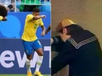 Comemoração de gol de Neymar lembra choro do Kiko de 'Chaves'