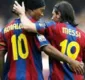 
                  'Só ETs para parar nós dois', diz Ronaldinho sobre Messi