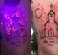 
                  Nos EUA, tatuadora faz sucesso com desenhos que brilham no escuro