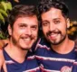 
                  Arlindo Lopes, o Getúlio de 'Malhação', posa com namorado na web