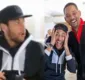 
                  Neymar se emociona ao conhecer ídolo Will Smith; veja reação
