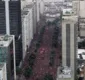 
                  Jogadores do Flamengo desfilam pelo Centro do Rio