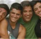 
                  Bruno Gissoni, Beto, Rodrigo e Felipe Simas posam sem camisa