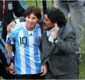 
                  'Sucessor' de Maradona, Messi se despede do ídolo: 'eterno'