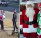
                  Papai Noel e Elfo disfarçados prendem assaltante; veja vídeo