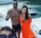 
                  Andressa Suita e Gusttavo Lima curtem lancha juntos