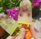 
                  Receita de picolé natural de uva e água de coco para se refrescar