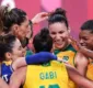 
                  Brasil vira sobre a Rússia para ir à semifinal do vôlei