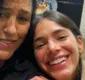 
                  Regina Casé registra momento com Bruna Marquezine