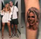 
                  MC Guimê tatua rosto de Lexa na perna e surpreende cantora; veja