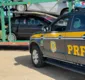 
                  Carro roubado é encontrado em caminhão cegonha na Bahia