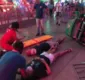 
                  Homem arremessado de brinquedo em parque recebe alta de hospital