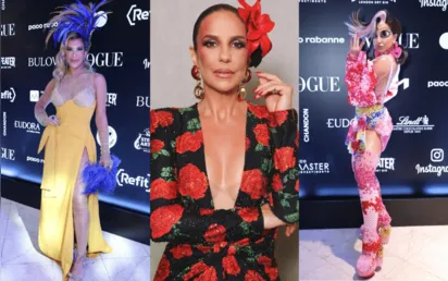 
		Ivete, Lore Improta, Sabrina Sato e mais: famosos causam com looks exuberantes no ‘Baile da Vogue’