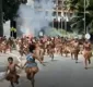 
                  Indígenas e PM's entram em confronto no Centro Administrativo da Bahia, em Salvador