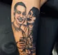 
                  'Paraíso Perdido': Blogueira tatua foto do namorado morto em confronto com PMs na perna