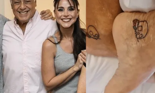 
				
					Aos 73, Antonio Fagundes faz tatuagem romântica com a mulher: 'Primeira e última'
				
				