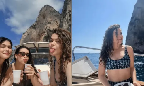 
				
					Aniversariante do dia: Maisa comemora 20 anos em passeio de barco com amigas, na Itália
				
				