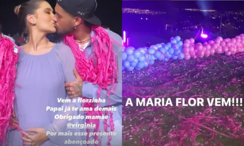 
				
					Virgínia e Zé Felipe anunciam sexo e nome do segundo bebê em festão com show de Léo Santana; confira
				
				