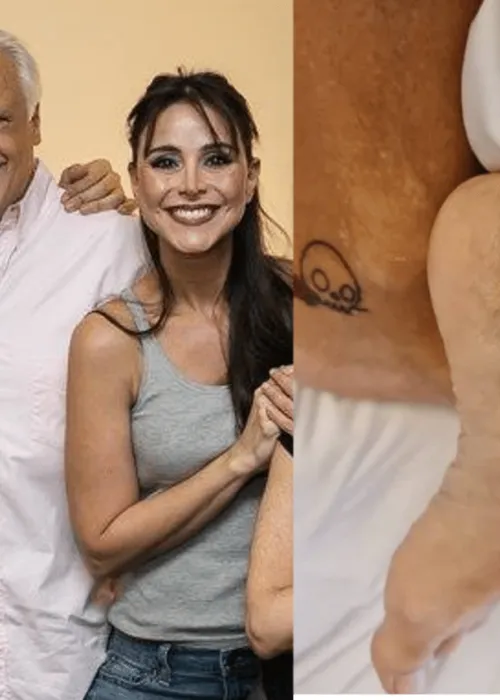 
				
					Aos 73, Antonio Fagundes faz tatuagem romântica com a mulher: 'Primeira e última'
				
				