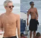 
                  Ex de Jade Picon, João Guilherme é clicado sem camisa em praia do Rio de Janeiro