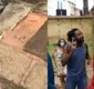 
                  Fabrício Boliveira protesta contra retirada de pedras de igreja no Centro Histórico de Salvador