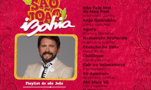 
				
					Playlist dos artistas: confira top 10 do forró de cantores baianos
				
				