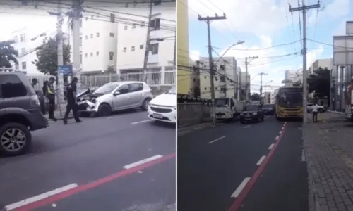 
				
					Batida entre carro e ônibus deixa feridos no bairro do Costa Azul, em Salvador
				
				