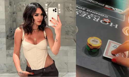 
				
					Bruna Biancardi, namorada de Neymar, ganha R$20 mil em jogo de pôquer: 'Nem lembrava as regras'
				
				