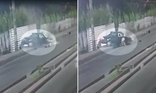 
				
					Vídeo: Mulher é arremessada de carro durante capotamento e sobrevive em Salvador
				
				