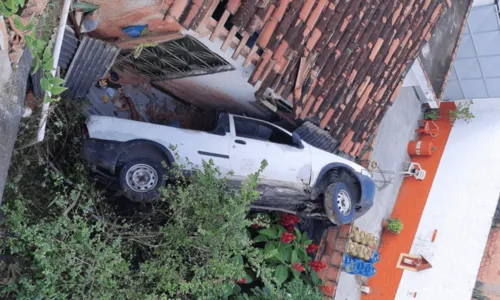 
				
					Vídeo: Caminhonete despenca de encosta de 8 metros e cai no fundo de casa em Salvador
				
				