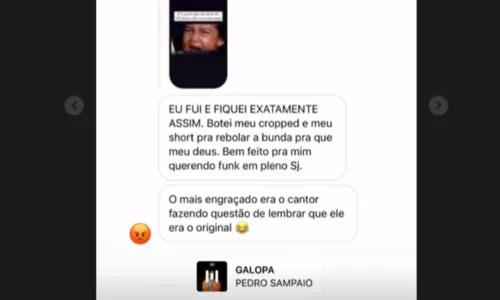 
				
					Confusão com Pedro Sampaio no São João da Bahia vira meme na web; entenda a história
				
				
