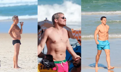 
				
					Amaury Nunes, Thiago Martins, Marcello Novaes e mais: Famosos aproveitam sol em praia no RJ
				
				