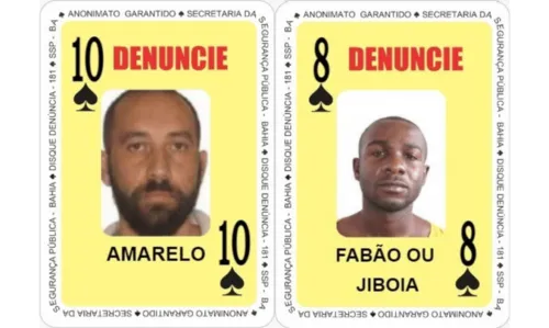 
				
					Dois procurados pela justiça são inseridos no Baralho do Crime
				
				