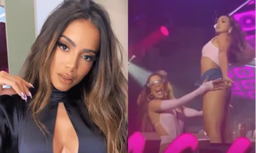 
				
					Anitta esfrega rosto em bumbum de dançarina com quem teve affair; veja vídeo
				
				