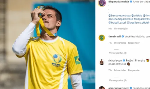 
				
					Brasileiro leva ouro inédito em etapa da Copa do Mundo de Tiro com Arco
				
				