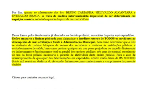 
				
					Justiça determina suspensão de movimento grevista dos servidores de saúde de Salvador
				
				