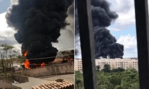 
				
					Vídeo: incêndio atinge tubulações em canteiro de obras em Camaçari; fogos de artifício podem ter começado chamas
				
				