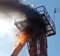 
                  Vídeo: Plataforma do Porto de Ilhéus pega fogo e funcionários são retirados do local
