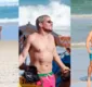 
                  Amaury Nunes, Thiago Martins, Marcello Novaes e mais: Famosos aproveitam sol em praia no RJ