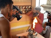 Após mais de 30h de viagem, fogo simbólico do 2 de Julho chega a Salvador; veja vídeo