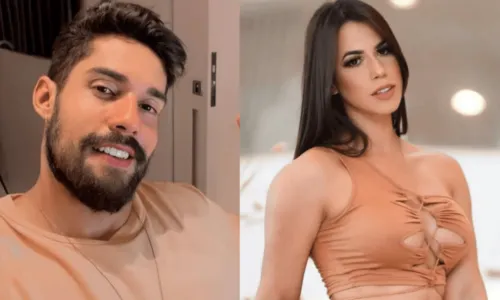 
				
					Ex-BBBs Bill Araújo e Larissa Tomásia trocam beijos em micareta
				
				