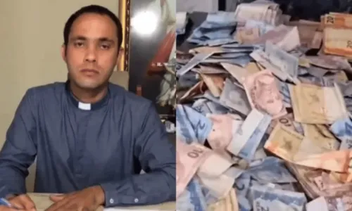 
				
					Homem é preso após roubar carro de padre com  R$23 mil da paróquia e distribuir dinheiro na rua
				
				