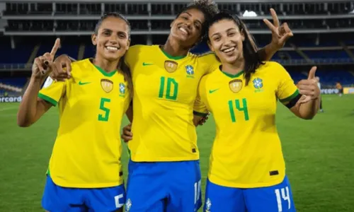 
				
					Brasil encara o Paraguai pela semifinal da Copa América Feminina nesta terça (26)
				
				
