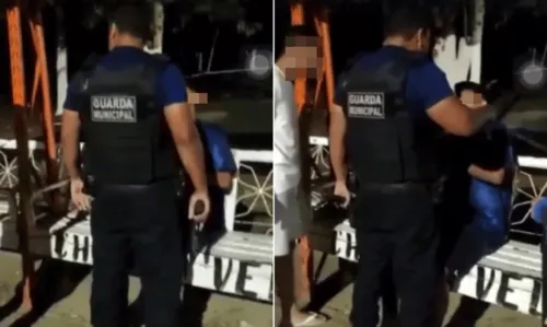 
				
					Garoto leva tapas no rosto e é ameaçado com arma por guarda civil e filho na Bahia
				
				