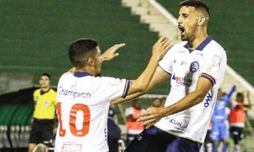 
				
					Bahia bate o Guarani por 2 a 0 e volta a 3ª posição da Série B
				
				