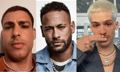 
				
					Neymar, Cauã Reymond, João Guilherme e mais: famosos aderem à moda do colar de pérolas
				
				