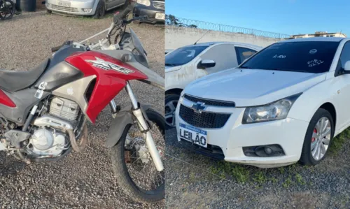 
				
					Leilão do Detran tem carros e motos com lances a partir de R$ 2 mil na Bahia
				
				