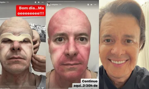 
				
					Rodrigo Faro aparece pela primeira vez caracterizado de Silvio Santos, e imagem viraliza: 'Parece o Kiko'
				
				